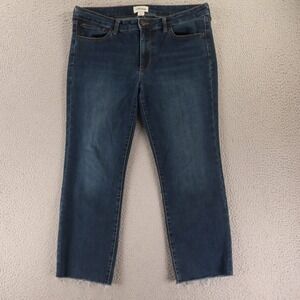 Goodthreads Jeans Womens 31 Blue Cotton Cutoff Ankle